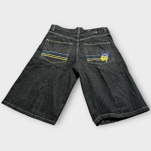Mecca USA Denim Shorts Mens 38 Dark Baggy Loose Hip Hop Skater Vintage Y2K